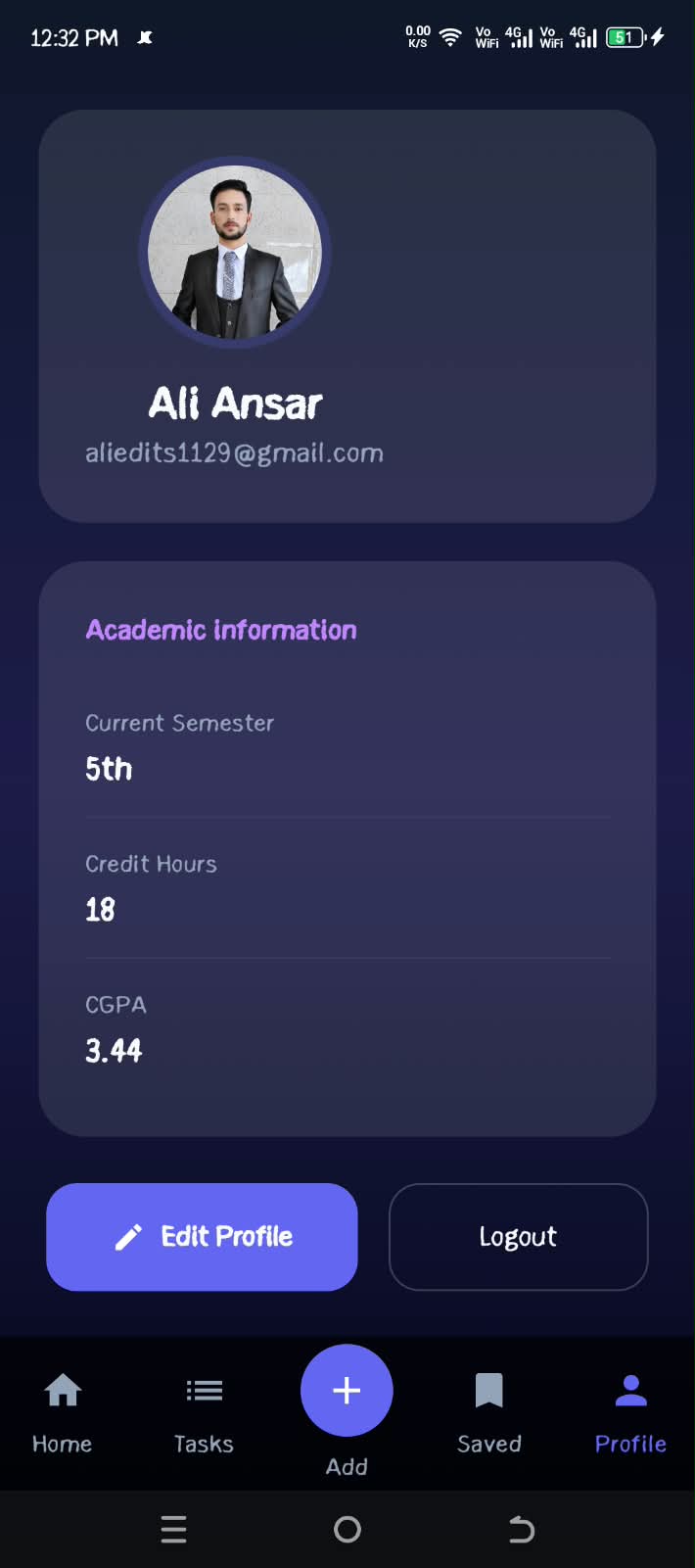 Semesta application screen two
